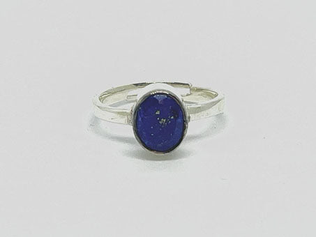 Silver Ring Adustable -Lapis Lazuli