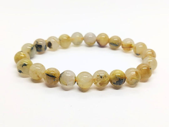 Golden Rutile Beads Bracelet
