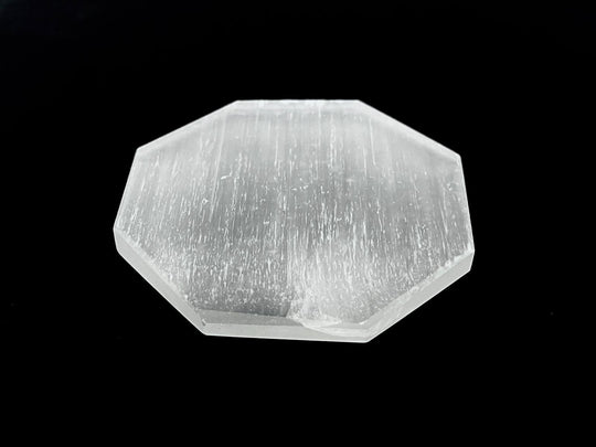 Selenite Coaster Octagon
